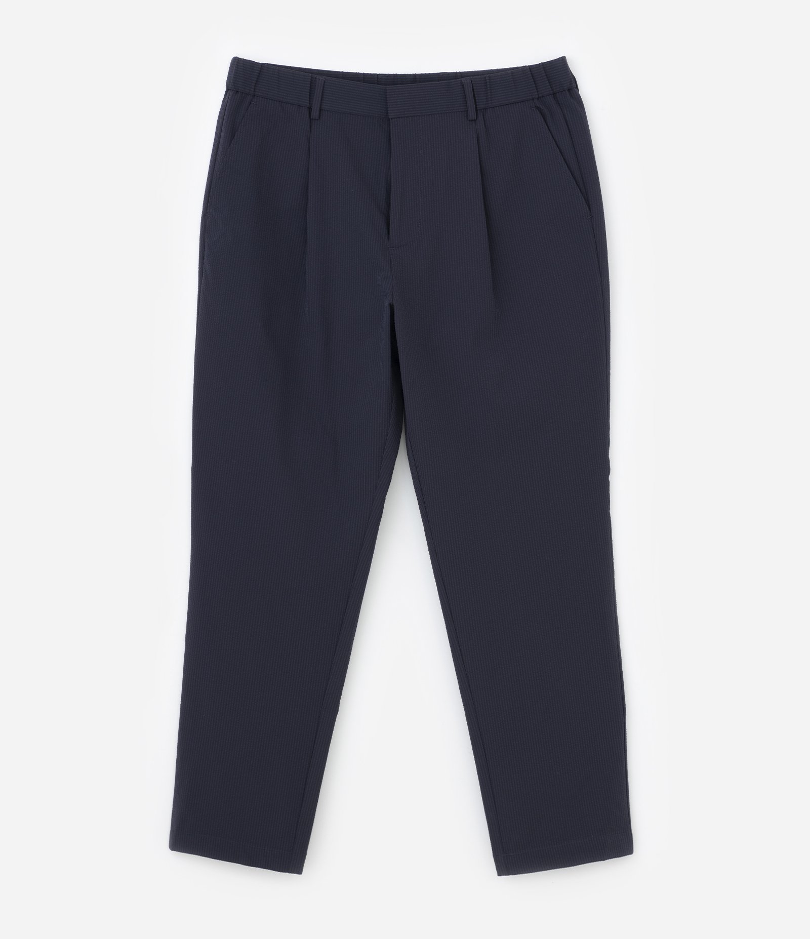 Calça Relaxed com Textura Ana Ruga e Pregas Cinza Grafitte 5