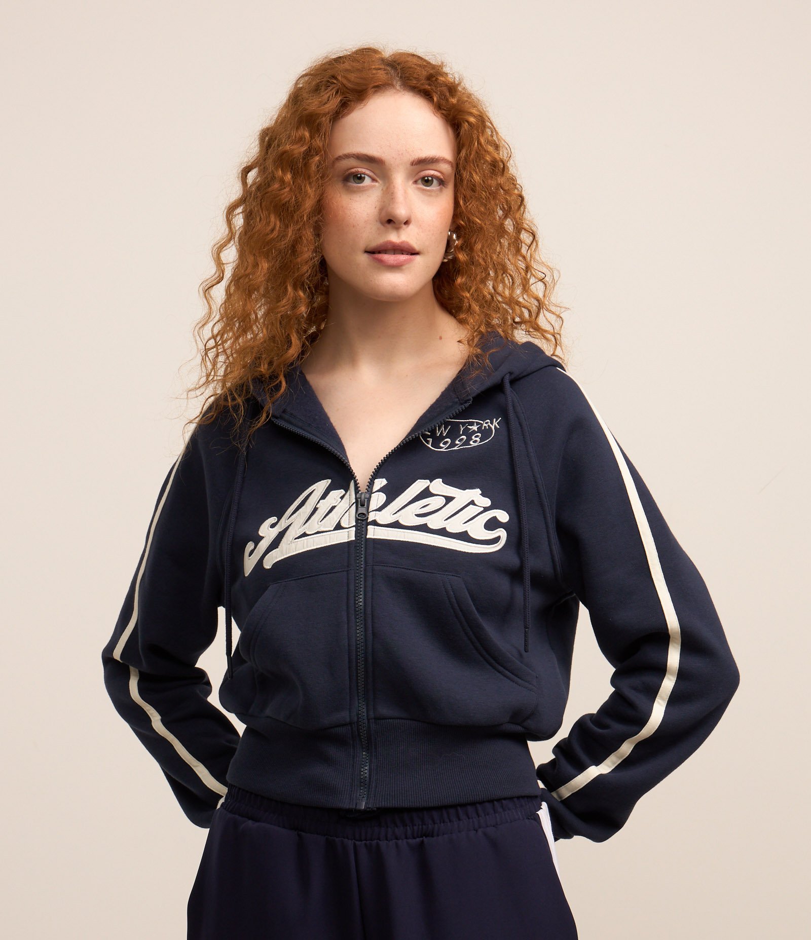 Shop casaco moletom azul marinho 2025 Black Friday