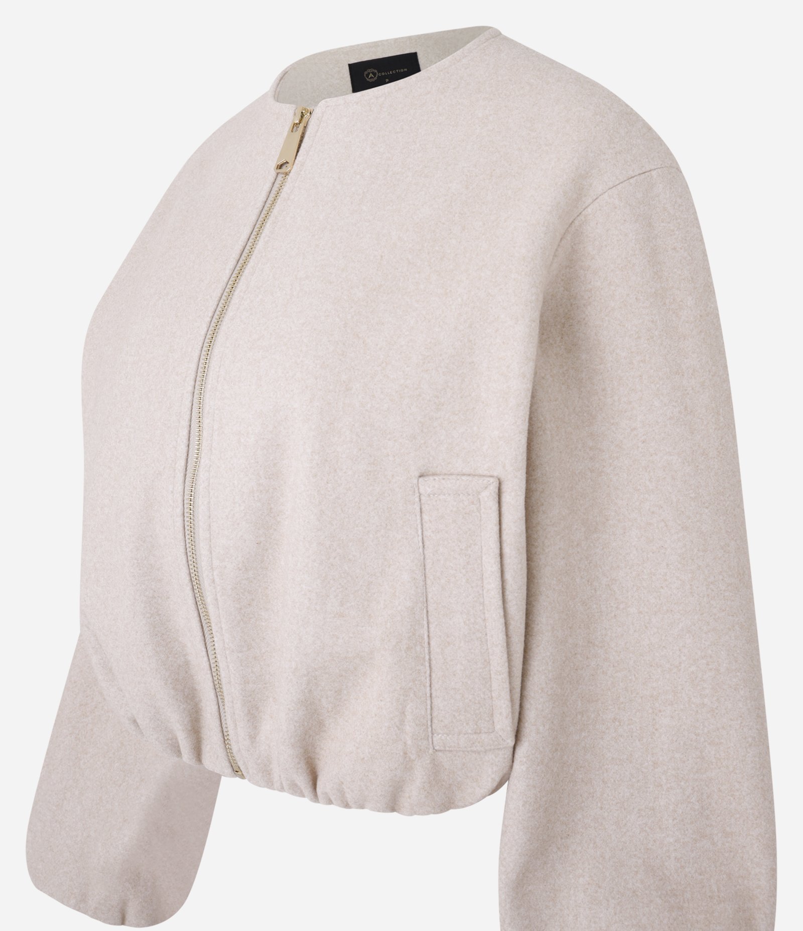 Jaqueta Bomber Balonê em Polyvelour com Bolsos e Zíper Off White 7