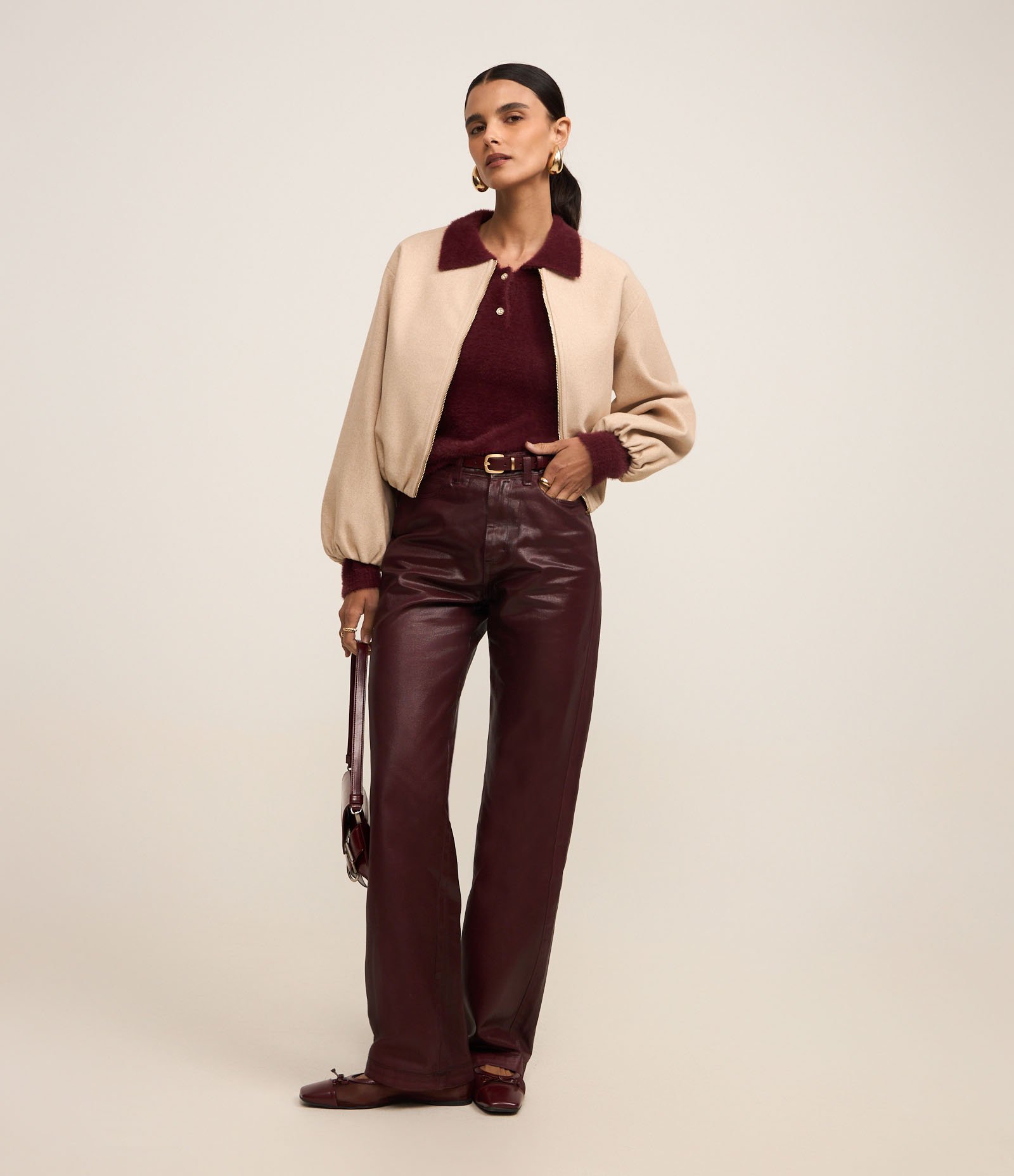 Jaqueta Bomber Balonê em Polyvelour com Bolsos e Zíper Off White 2