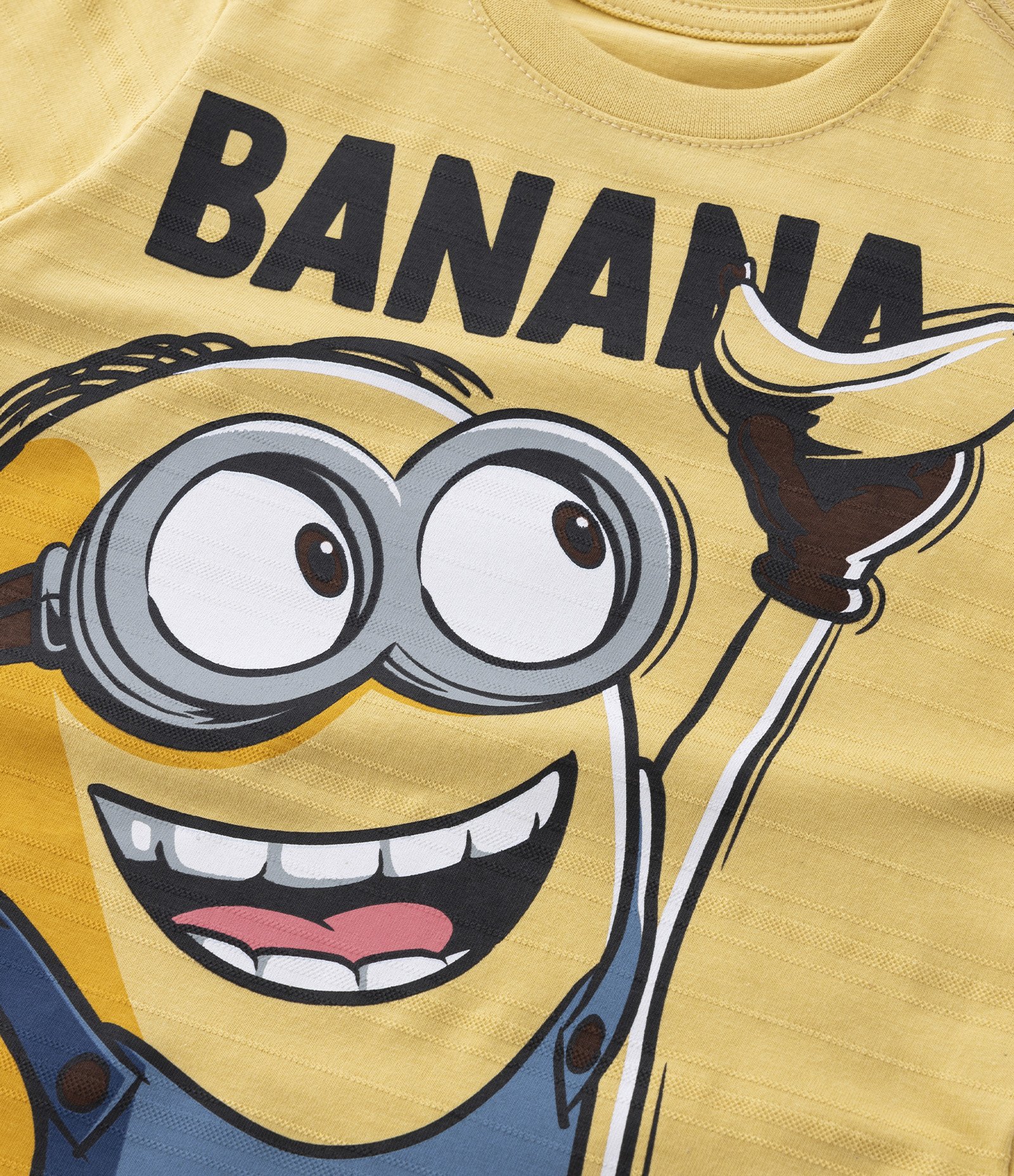 Camiseta Infantil em Algodão Estampa Minion Banana - Tam 2 a 5 anos Amarelo 4