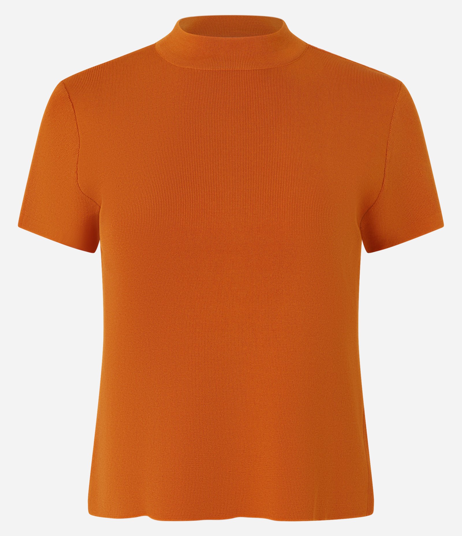Blusa Canelada em Ribana com Gola Altinha Laranja 1