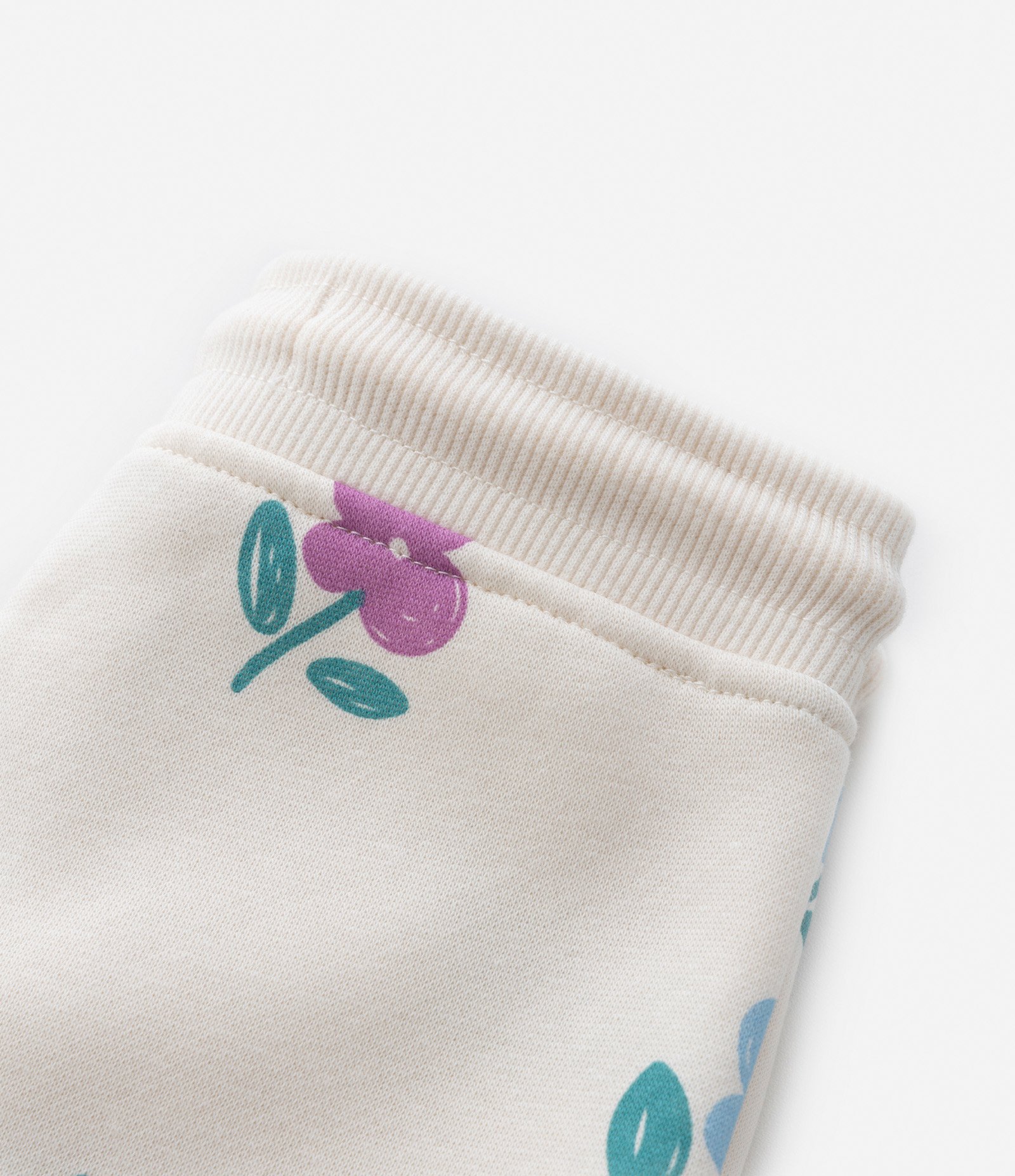 Calça Infantil Quentinha com Estampa Floral - Tam 1 a 5 Anos Bege 4