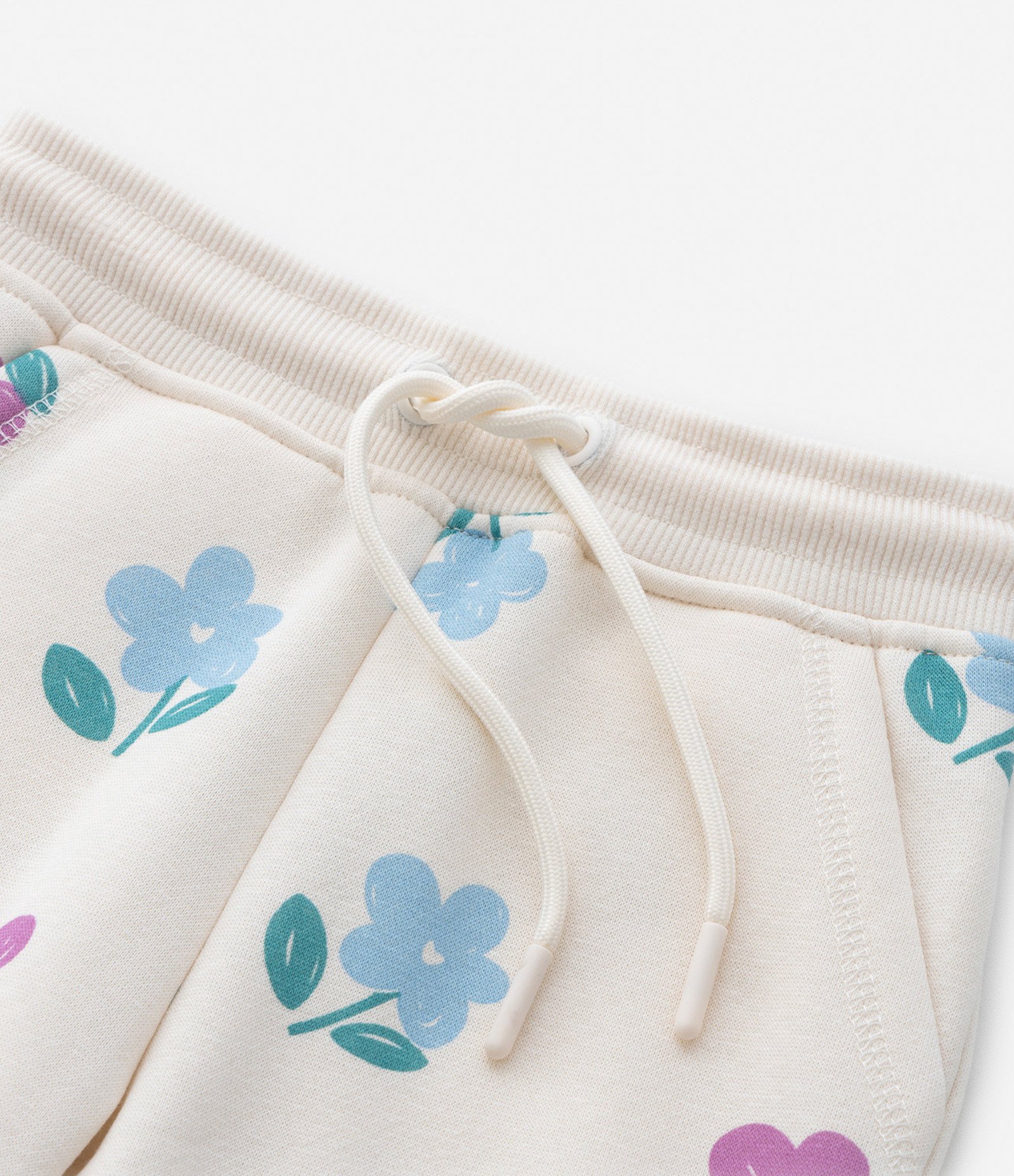 Calça Infantil Quentinha com Estampa Floral - Tam 1 a 5 Anos Bege 6