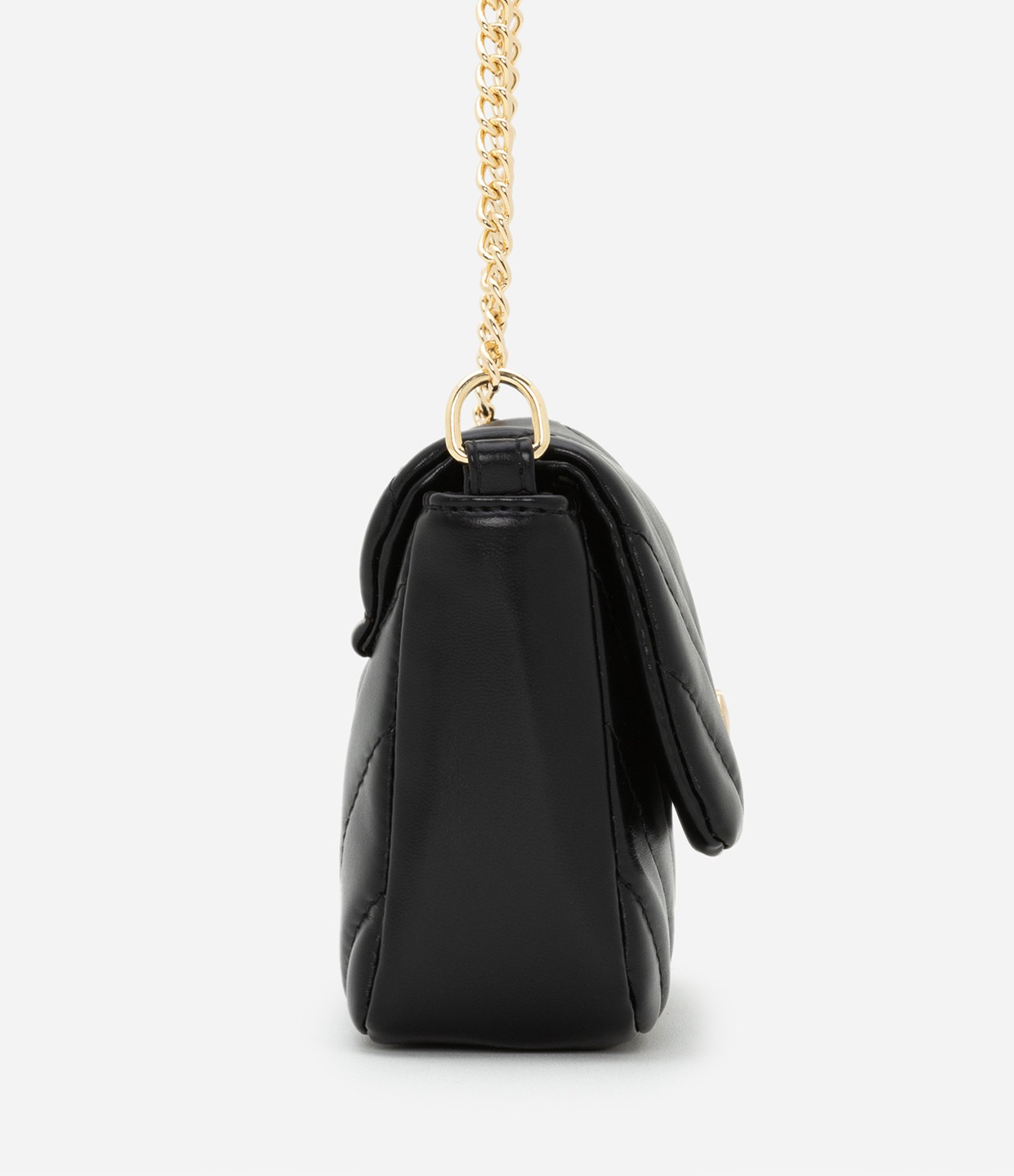 Bolsa Transversal Infantil com Coração Metalizado - Tam U Preto 2