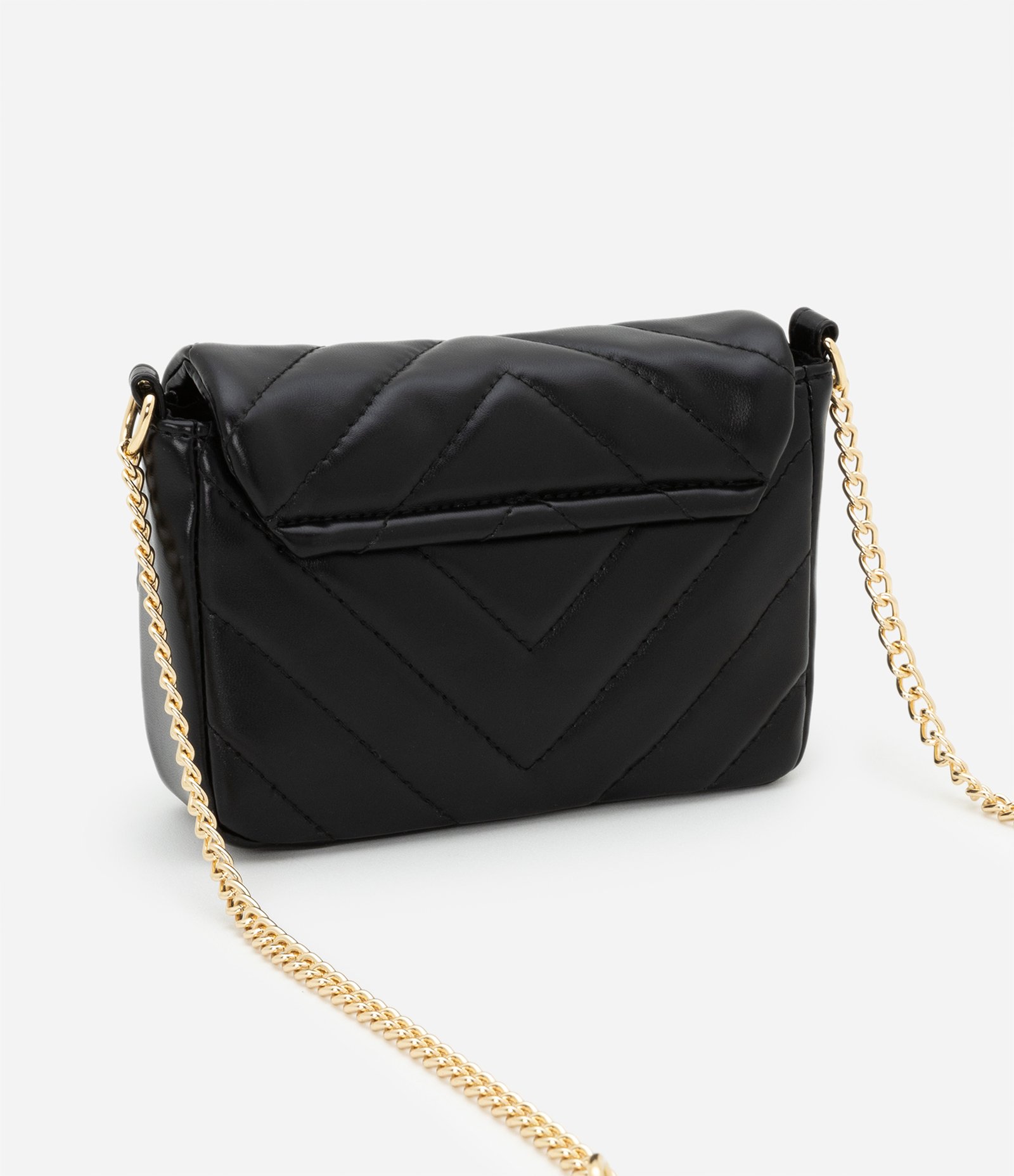 Bolsa Transversal Infantil com Coração Metalizado - Tam U Preto 3