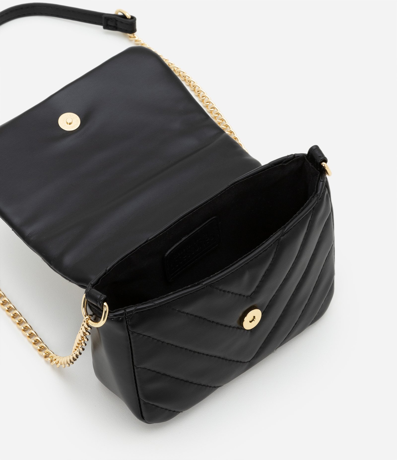 Bolsa Transversal Infantil com Coração Metalizado - Tam U Preto 4