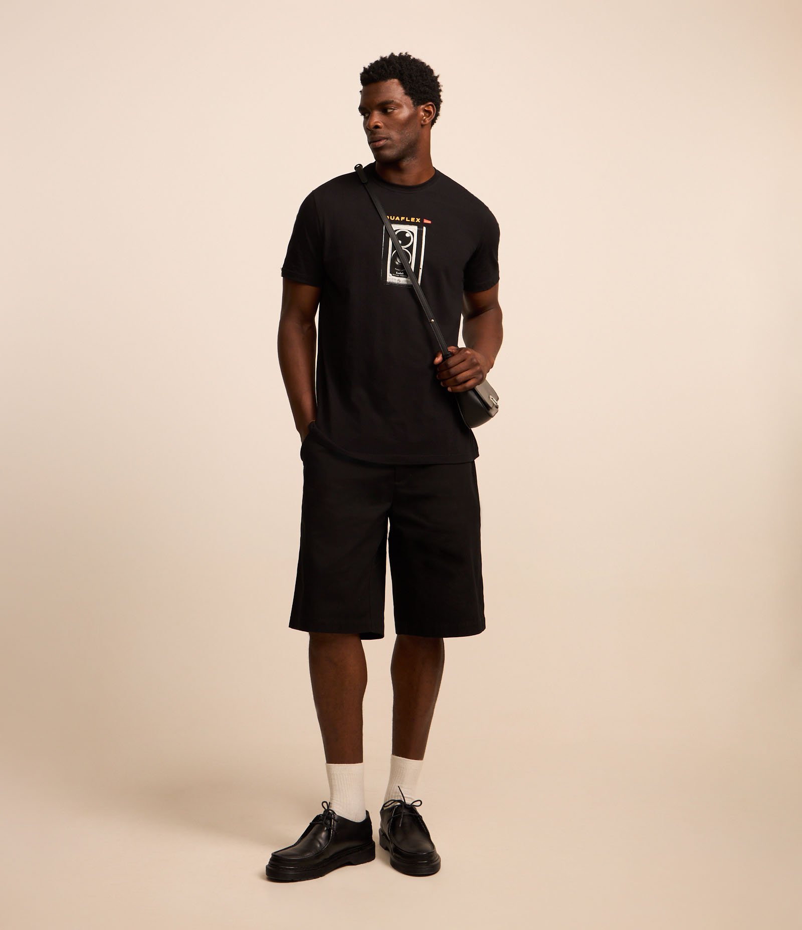 Camiseta Comfort em Algodão com Estampa Kodak Duaflex Preto 3