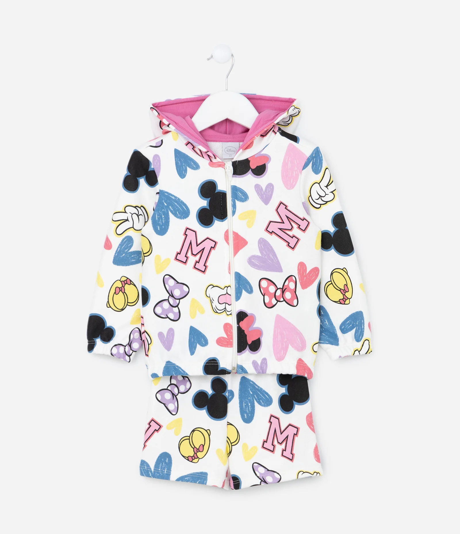 Conjunto Infantil em Moletom com Estampa Minnie - Tam 1 a 6 Anos Multicores 1