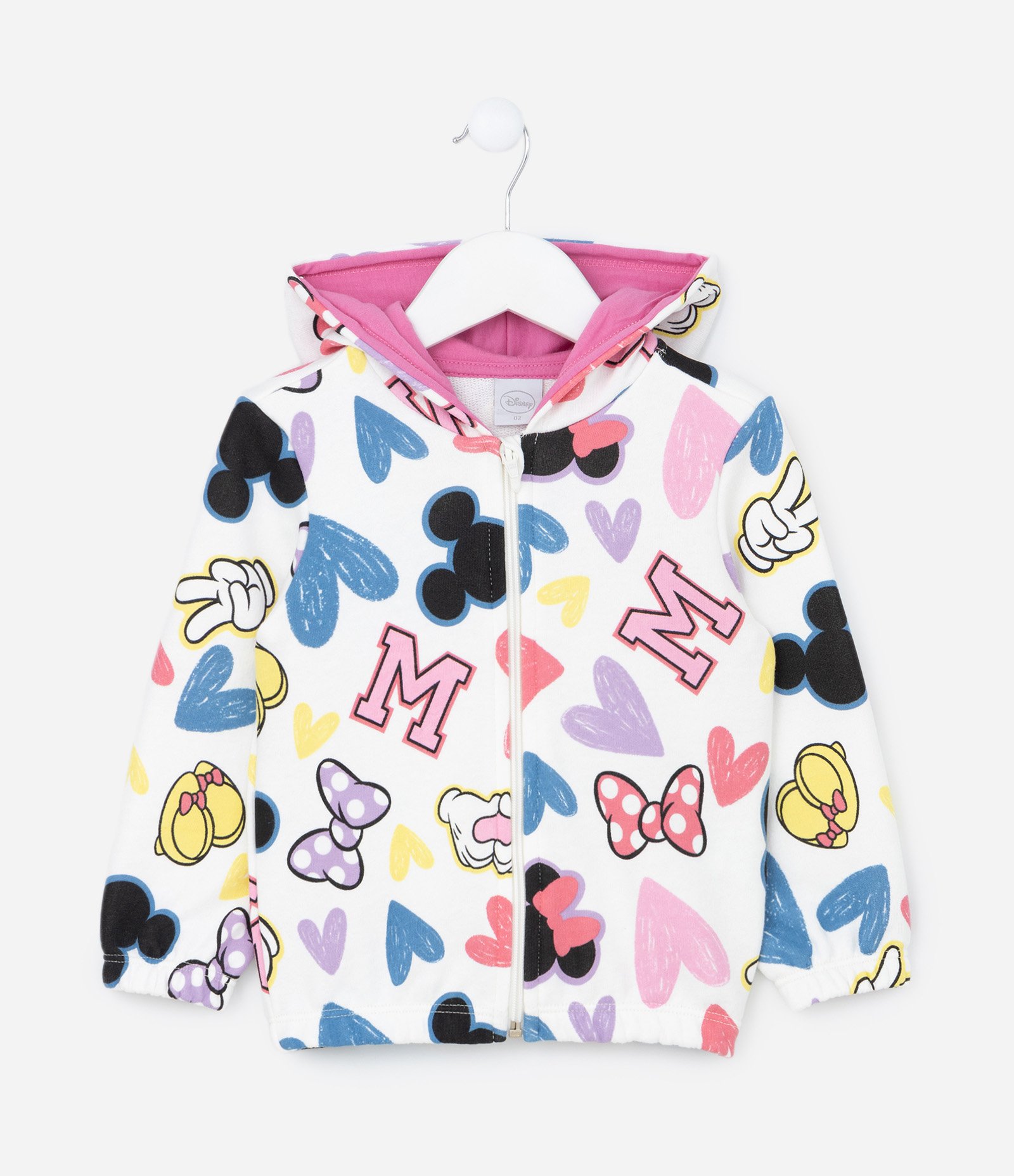 Conjunto Infantil em Moletom com Estampa Minnie - Tam 1 a 6 Anos Multicores 2