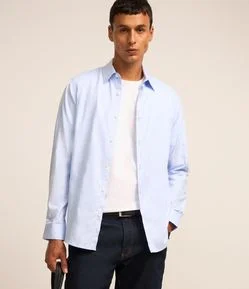 Camisa Maquinetada com Textura Zig Zag