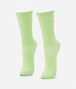 Meia Cano Alto Estampa Carinha Feliz