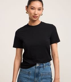 Blusa Básica Justinha em Ribana de Algodão