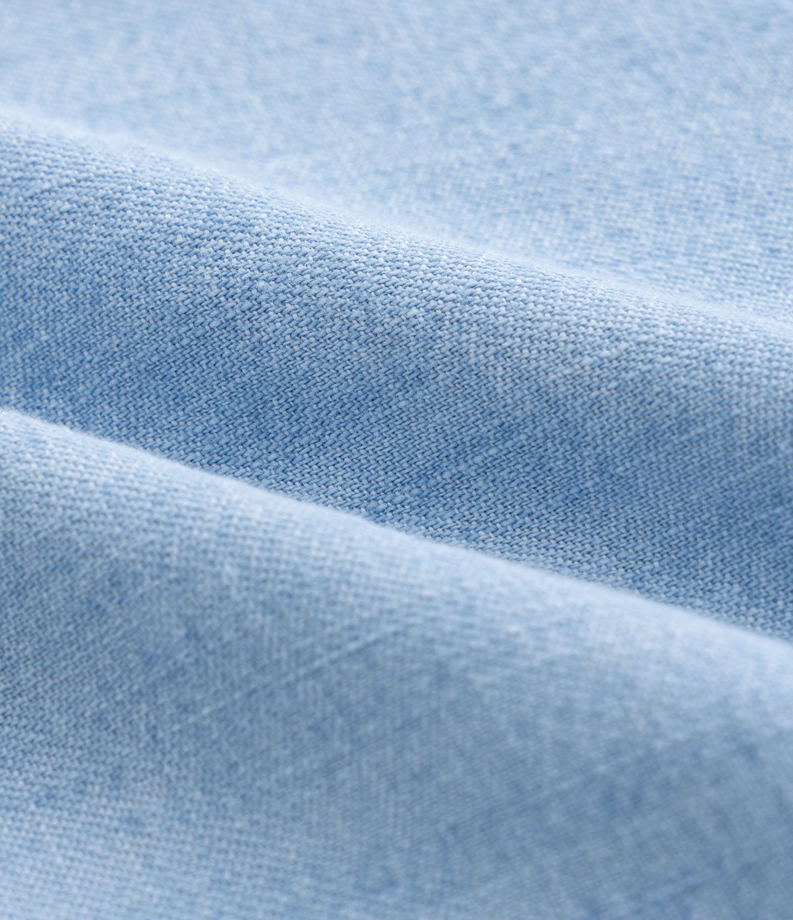 Camisa Cropped em Jeans Leve com Bolso Curve & Plus Size Azul 7