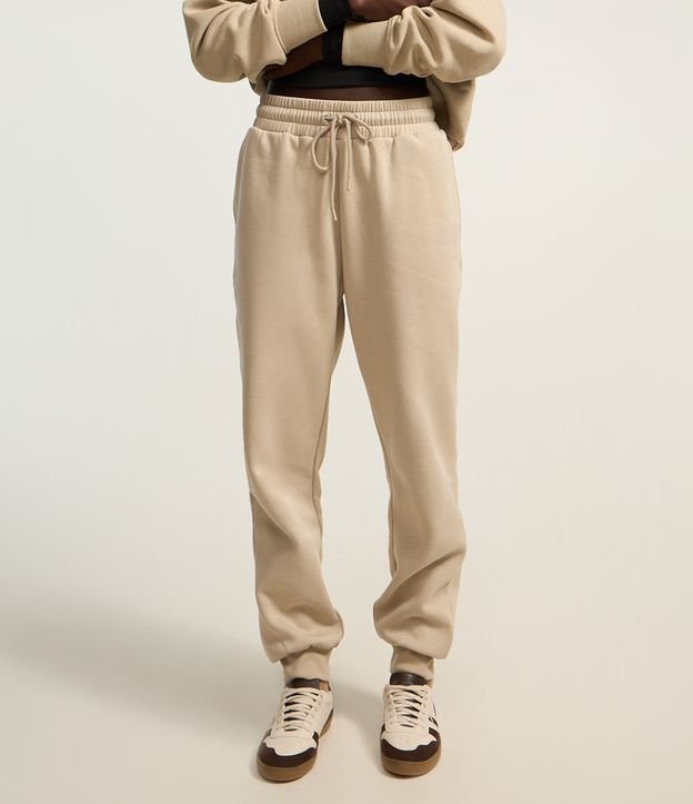 Calça Jogger em Moletom com Forro Fleece