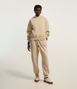 Calça Jogger em Moletom com Forro Fleece