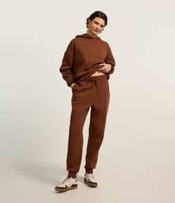 Calça Jogger em Moletom com Forro Fleece