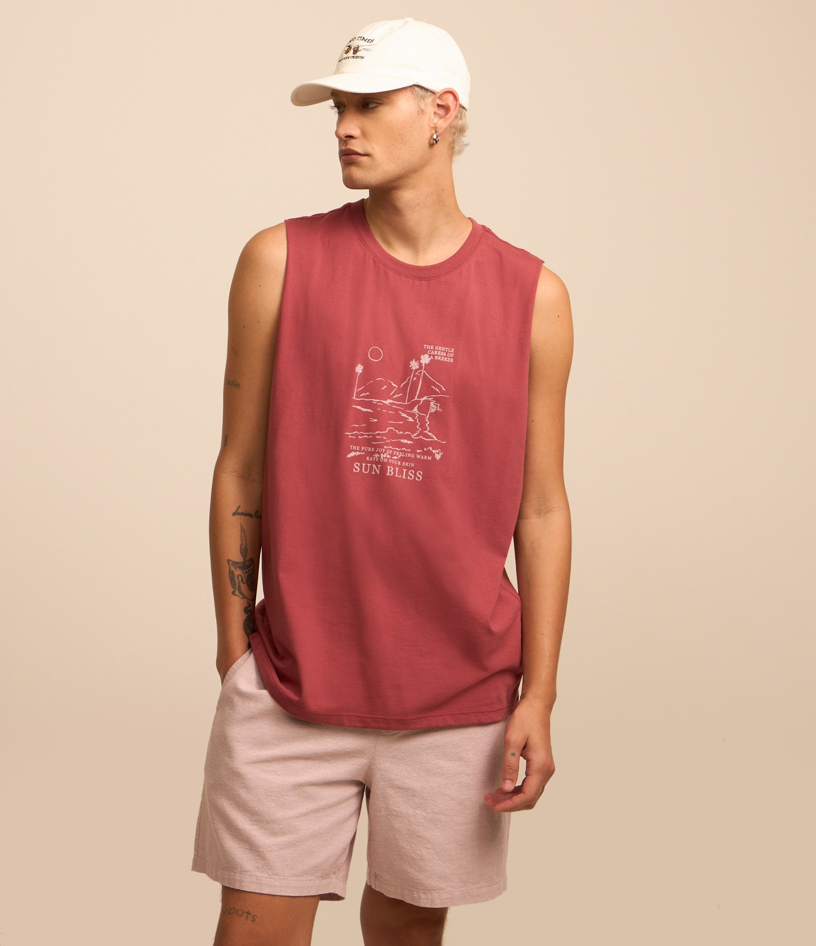 Bermuda em Algodão com Cós Elástico e Textura Rosa 2