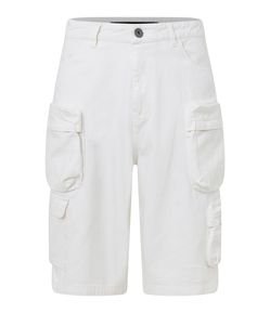 Bermuda Baggy em Sarja com Bolsos Diversos