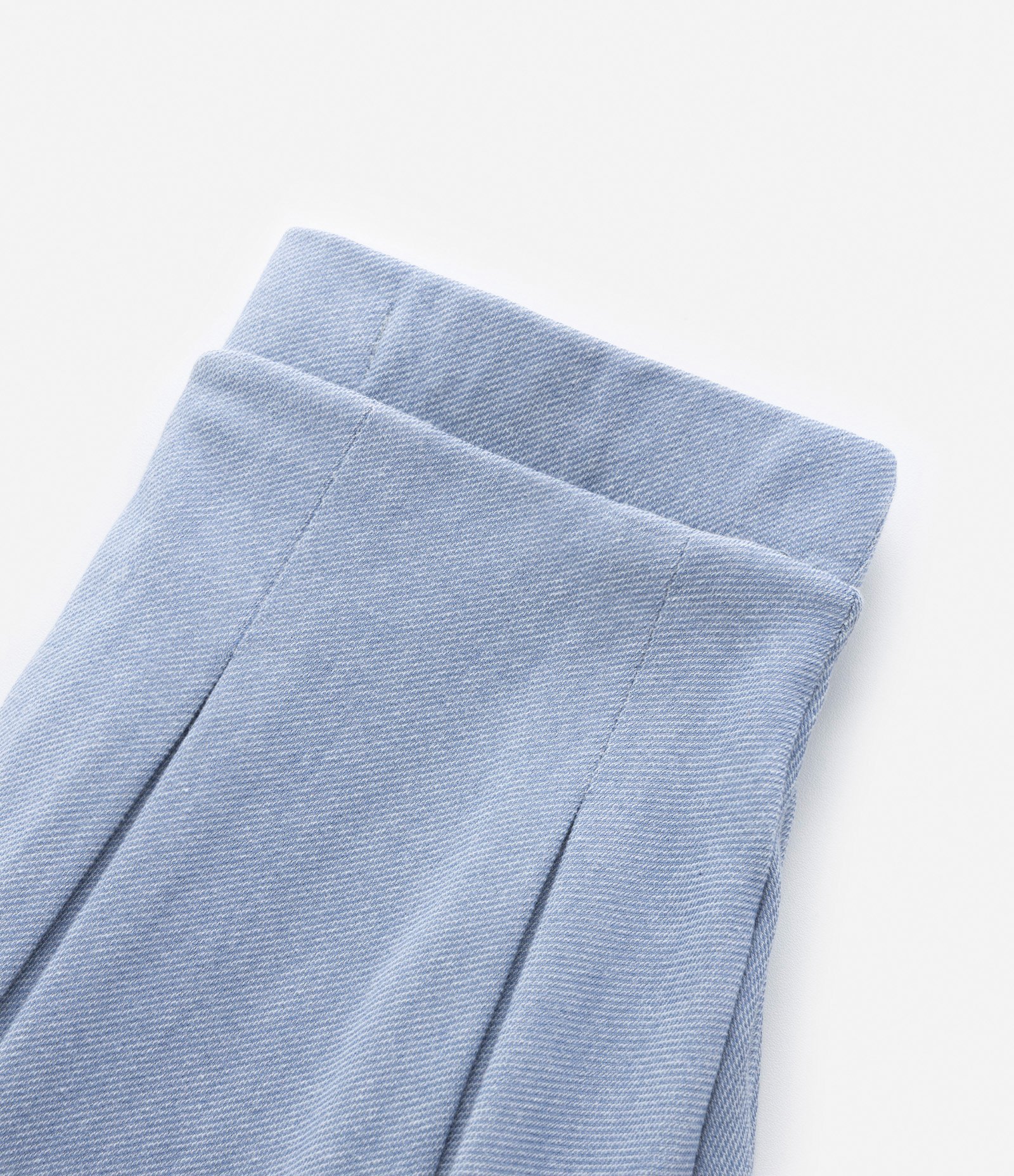 Short Saia Infantil Plissado com Textura - Tam 5 a 14 Anos Azul 4