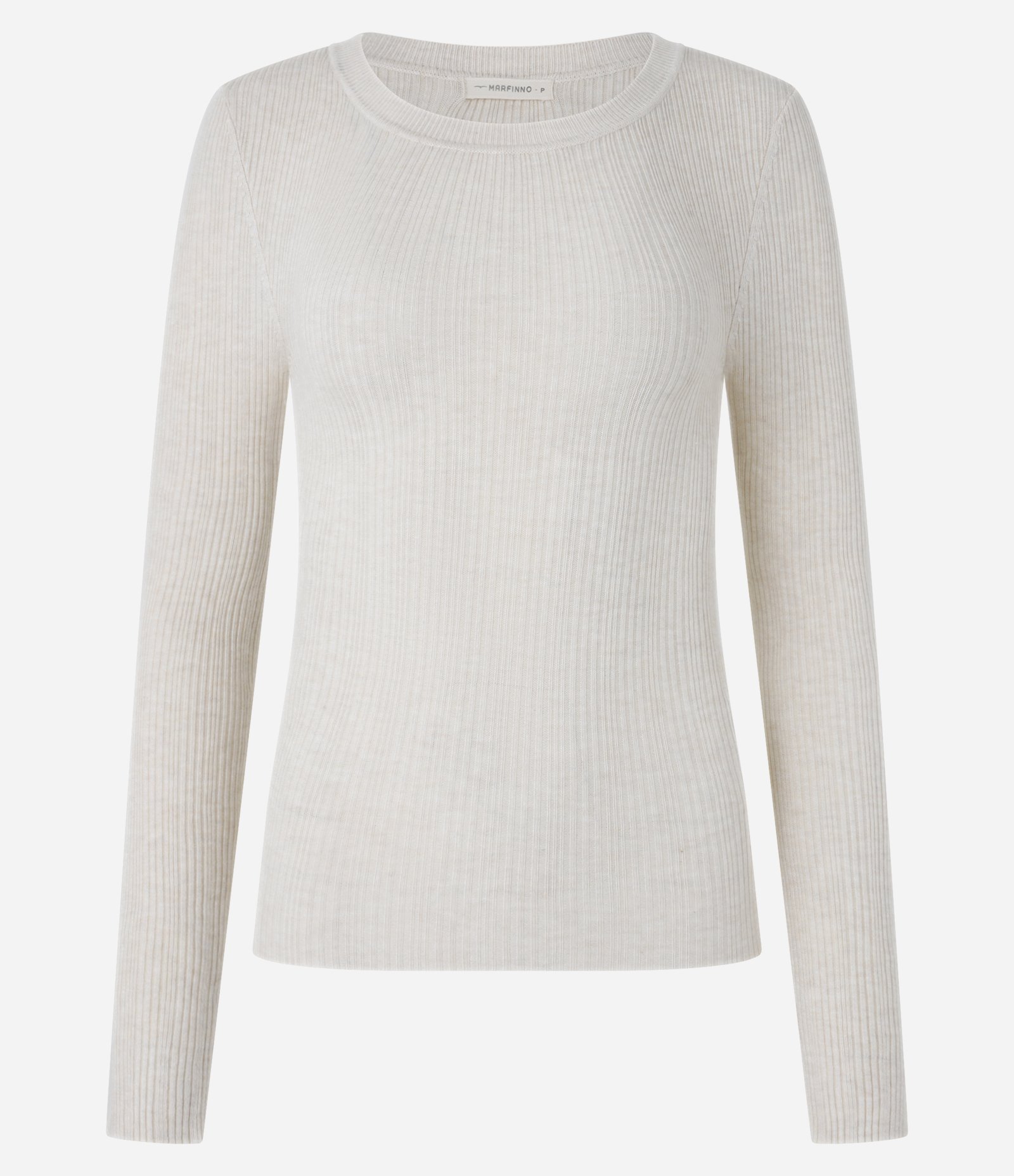 Suéter em Tricô com Textura Canelada Branco 7