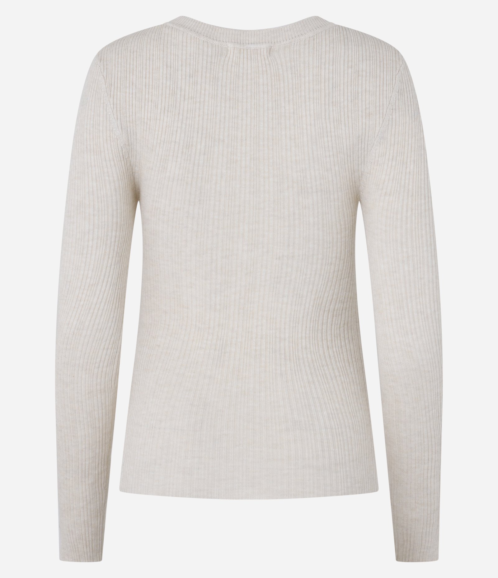 Suéter em Tricô com Textura Canelada Branco 9