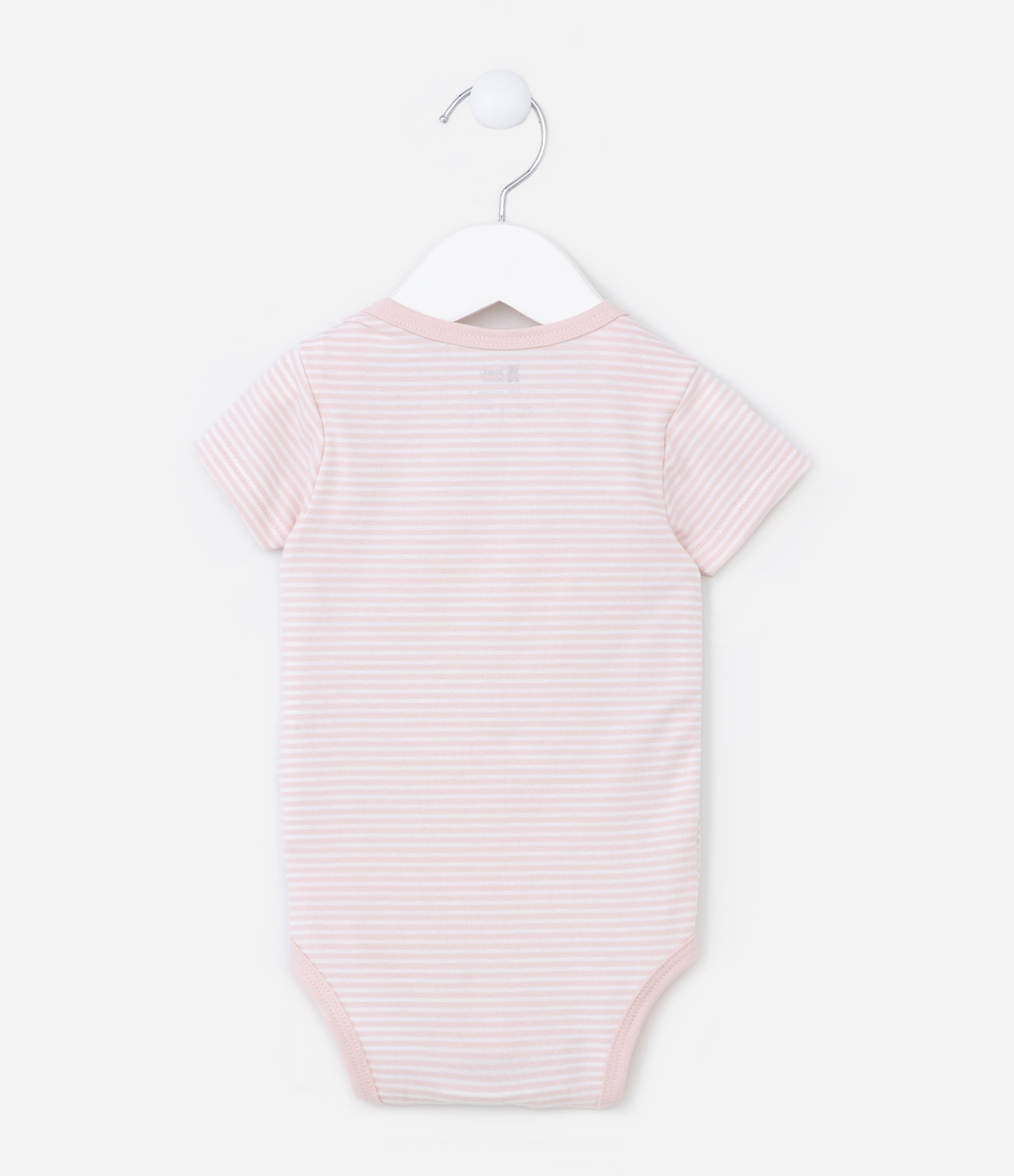 Body Infantil em Cotton com Estampa Coelha - Tam 0 a 18 meses Rosa 2