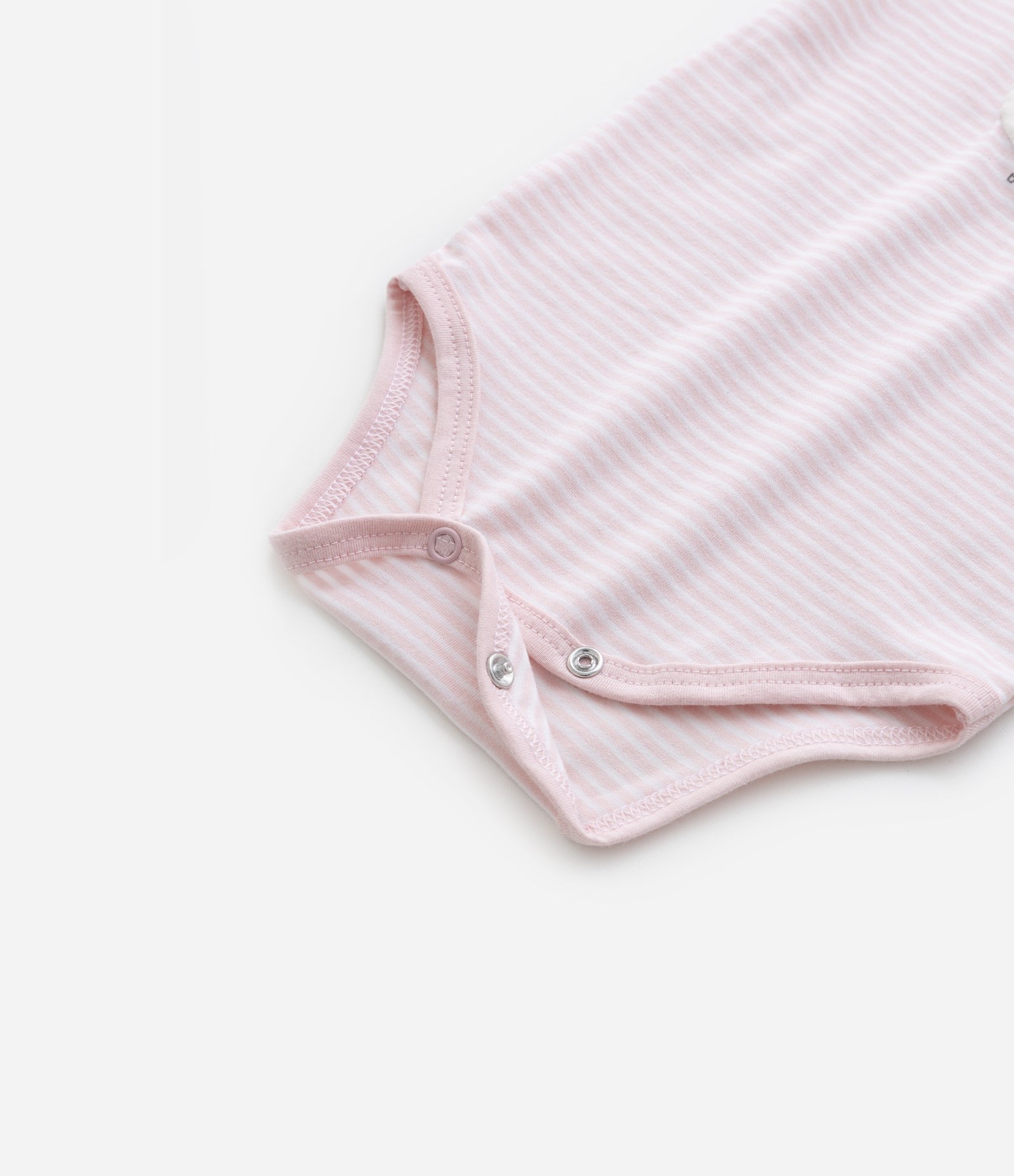 Body Infantil em Cotton com Estampa Coelha - Tam 0 a 18 meses Rosa 5