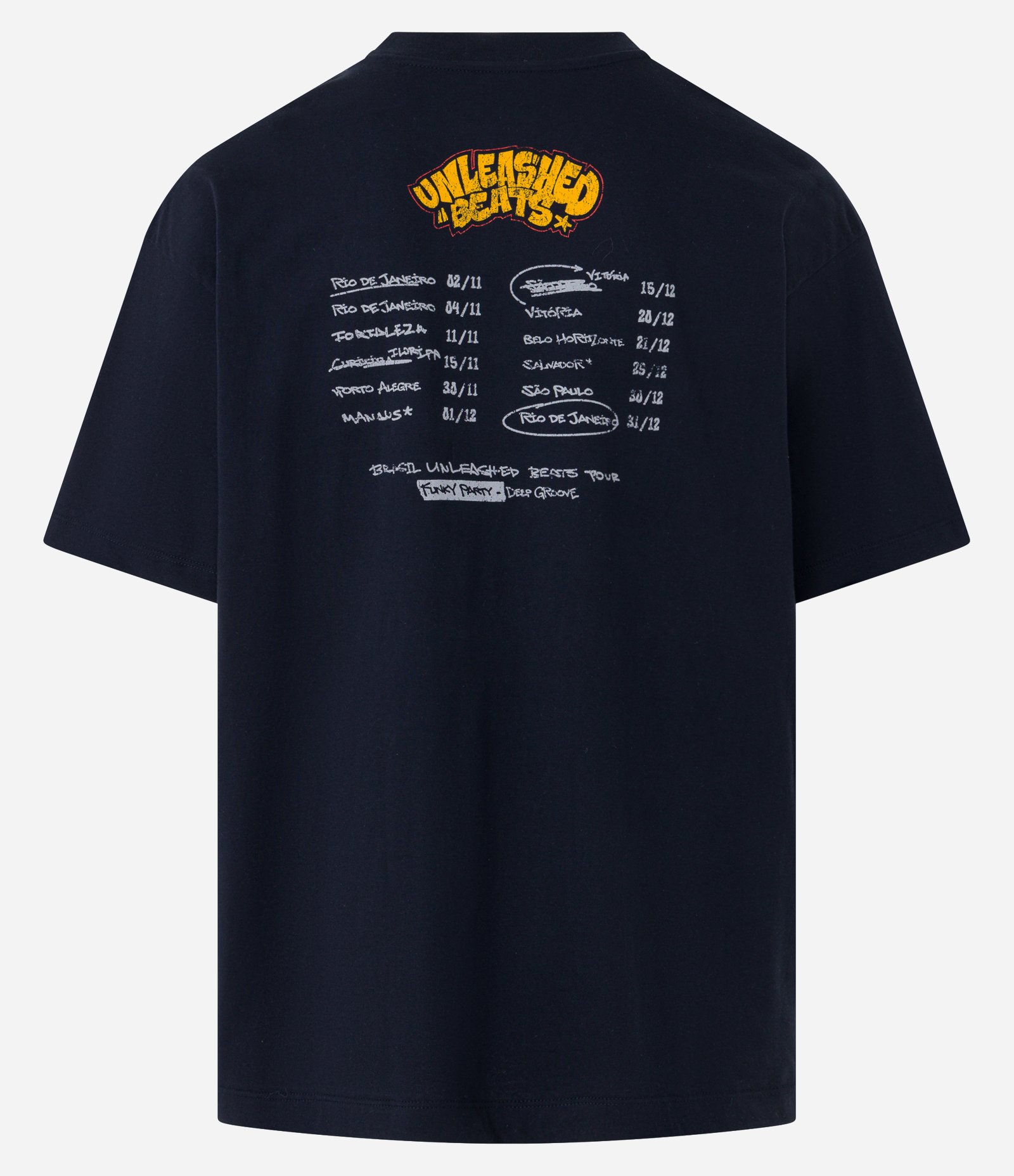 Camiseta Oversized em Algodão com Estampa Disco Unleashed Beats Preto 7