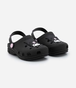 Sandália Babuche com Kuromi Estampado - Tam 26 ao 35