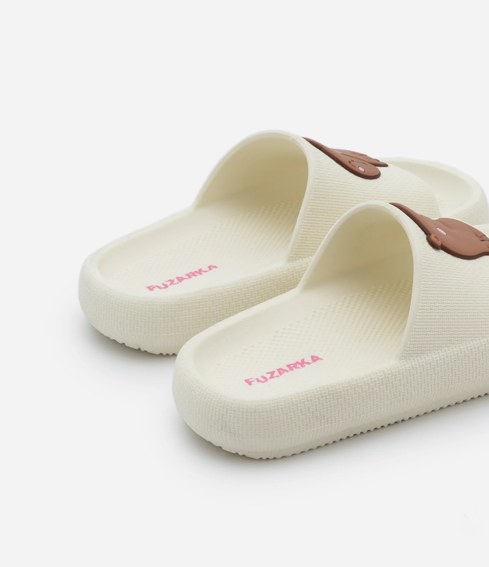 Chinelo Slide Infantil com Patch de Capivara - Tam 27 ao 34 Off White 2