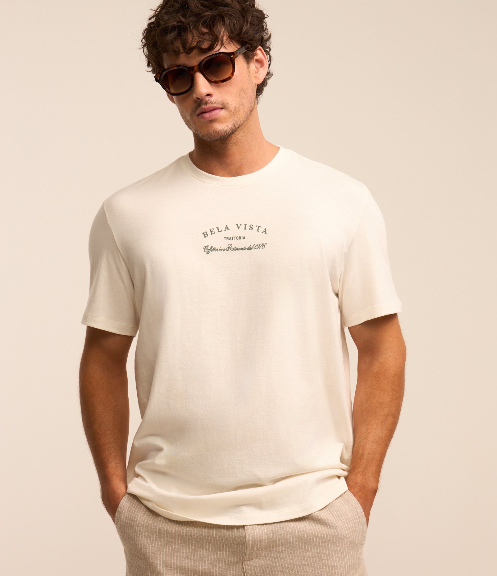 Camiseta em Algodão com Estampa Lettering Branco 3