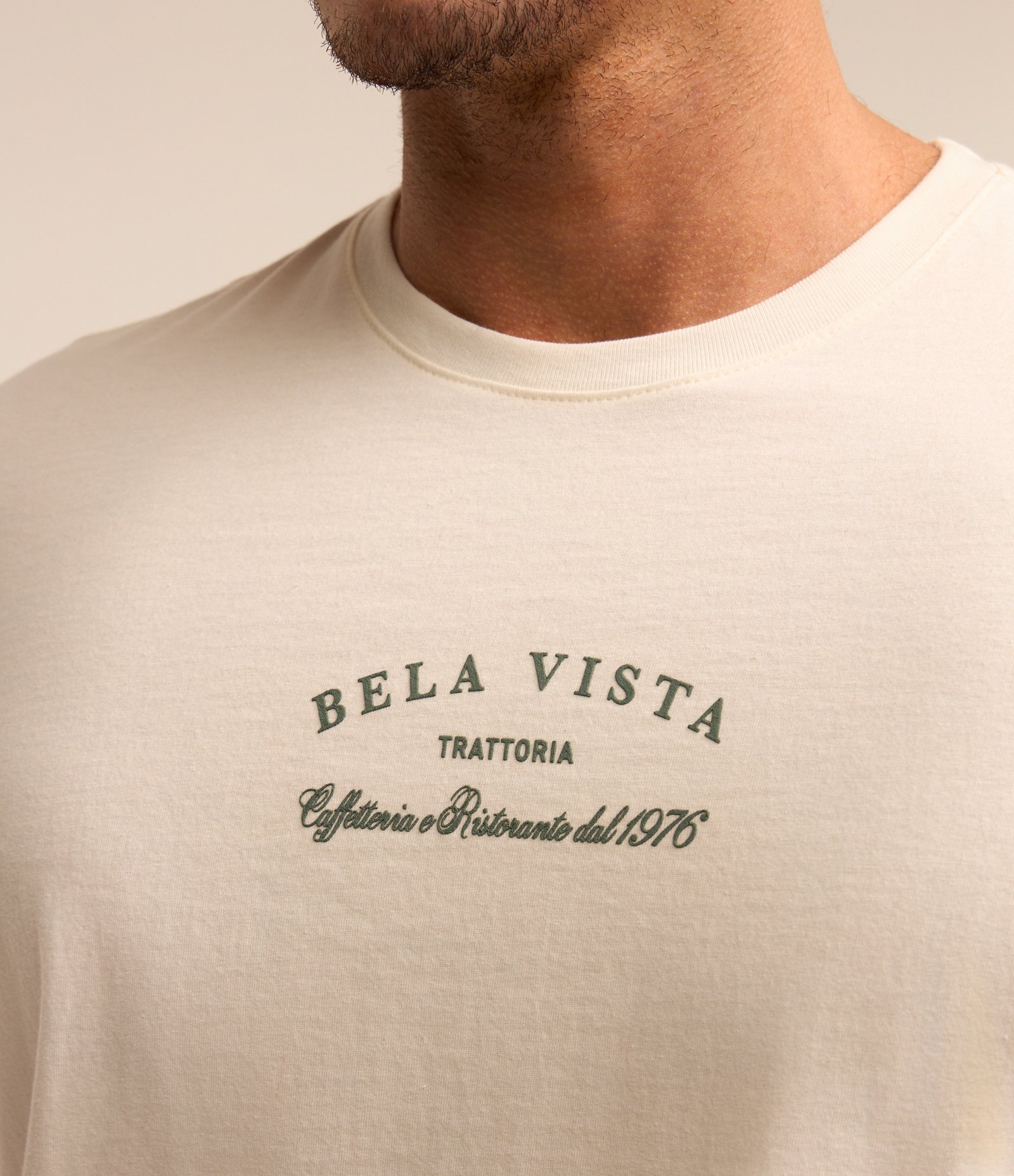 Camiseta em Algodão com Estampa Lettering Branco 4