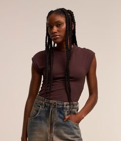 Body em Algodão com Costas Abertas