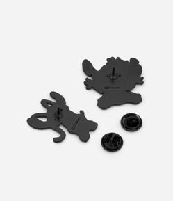 Kit 02 Broches Infantis Stitch e Angel - Tam U