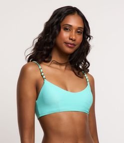 Biquíni Top Camisetinha em Microfibra Texturizado