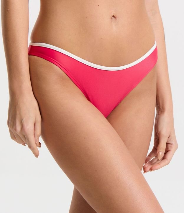 Biquíni Calcinha Básica em Microfibra com Viés Contrastante