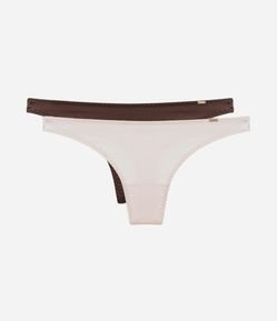 Kit 2 Calcinhas Biquíni em Microfibra