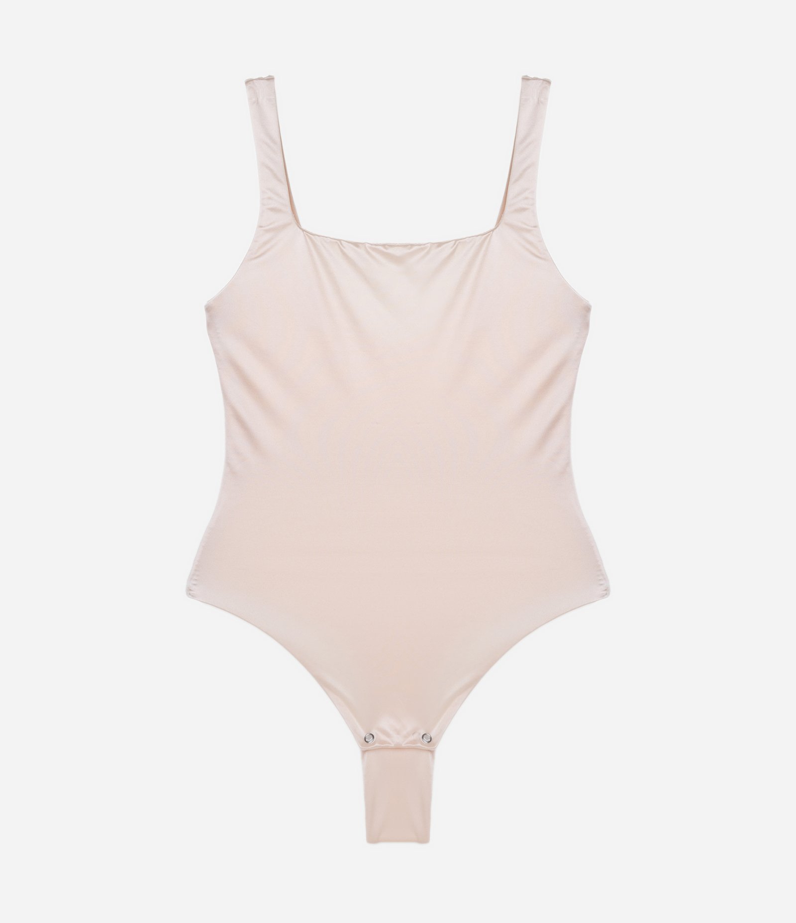 Body Básico Sem Bojo em Microfibra Bege 4