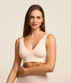 Sutiã Top com Bojo Removível e Sem Costura