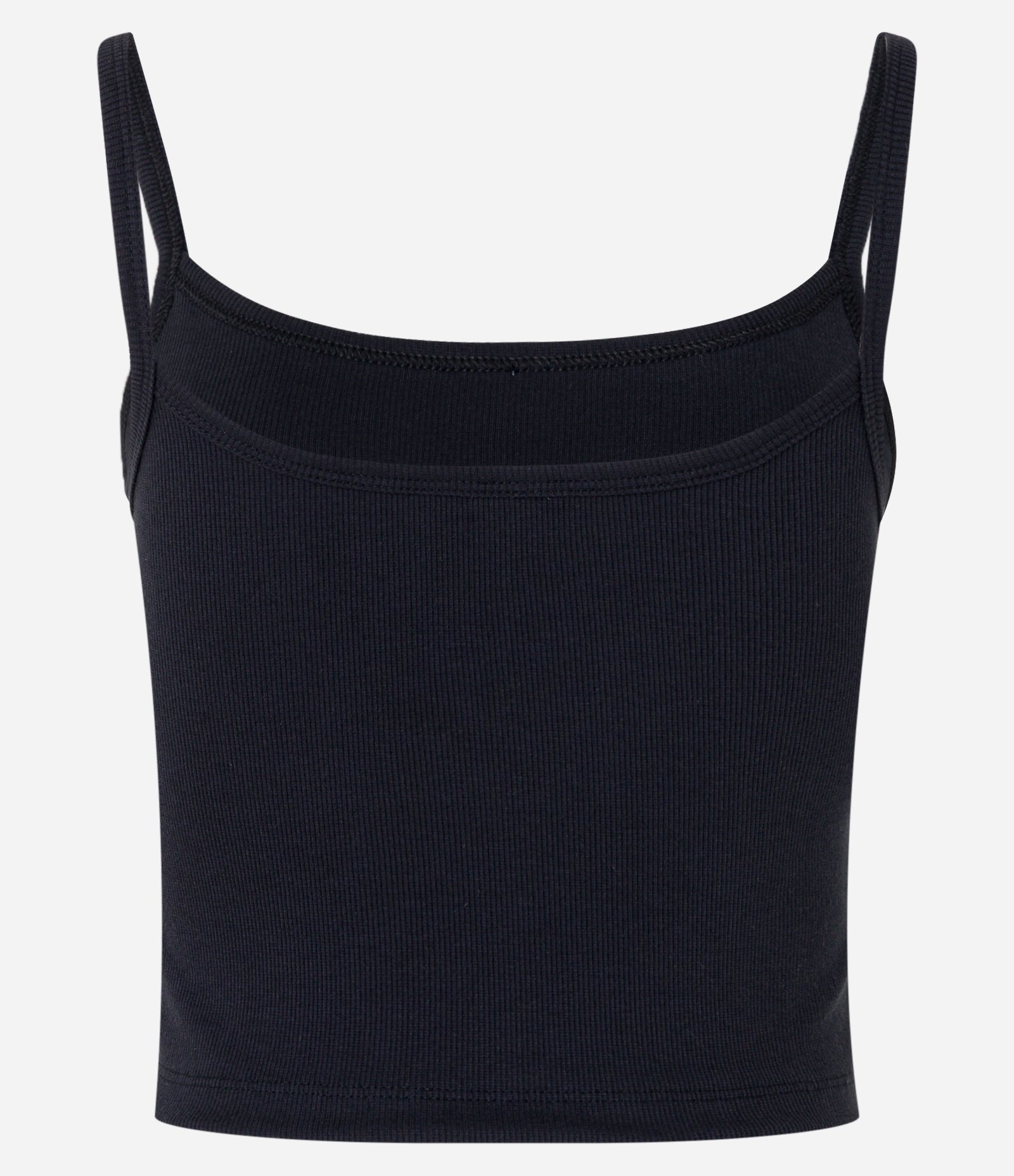 Blusa de Alcinha em Ribana com Lacinho e Bordado "Not Your Babe" Preto 7