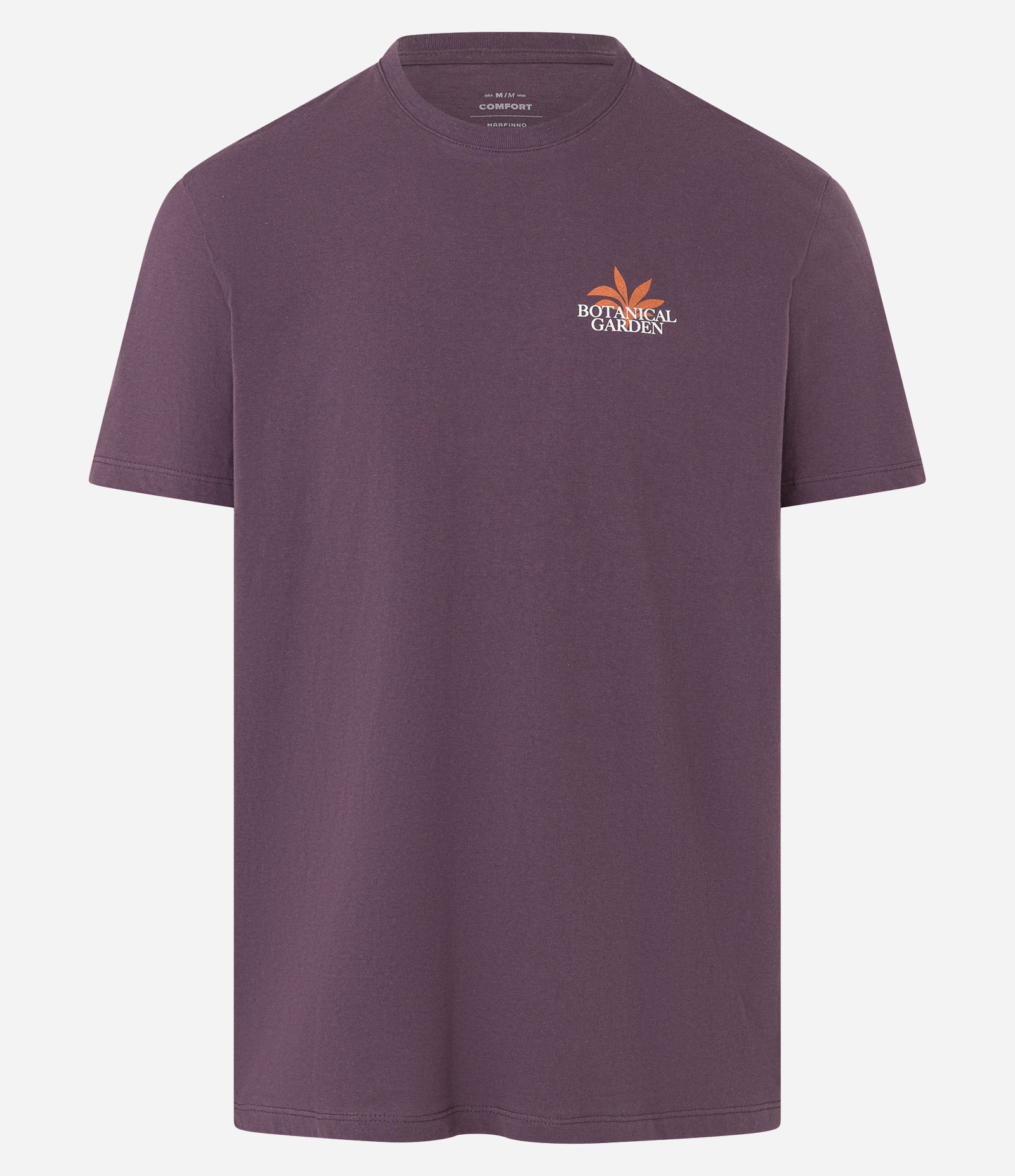 Camiseta Comfort em Algodão com Estampa Flores Roxo 6