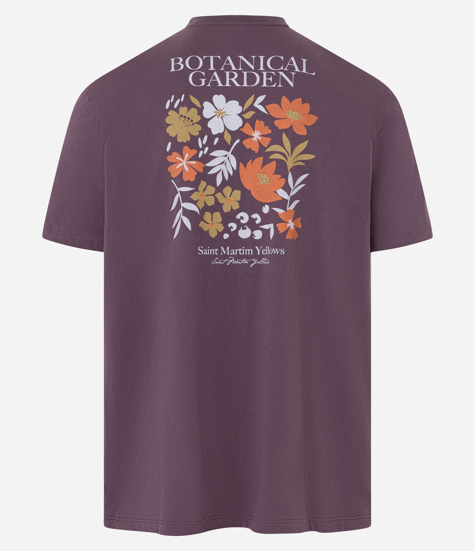Camiseta Comfort em Algodão com Estampa Flores Roxo 7