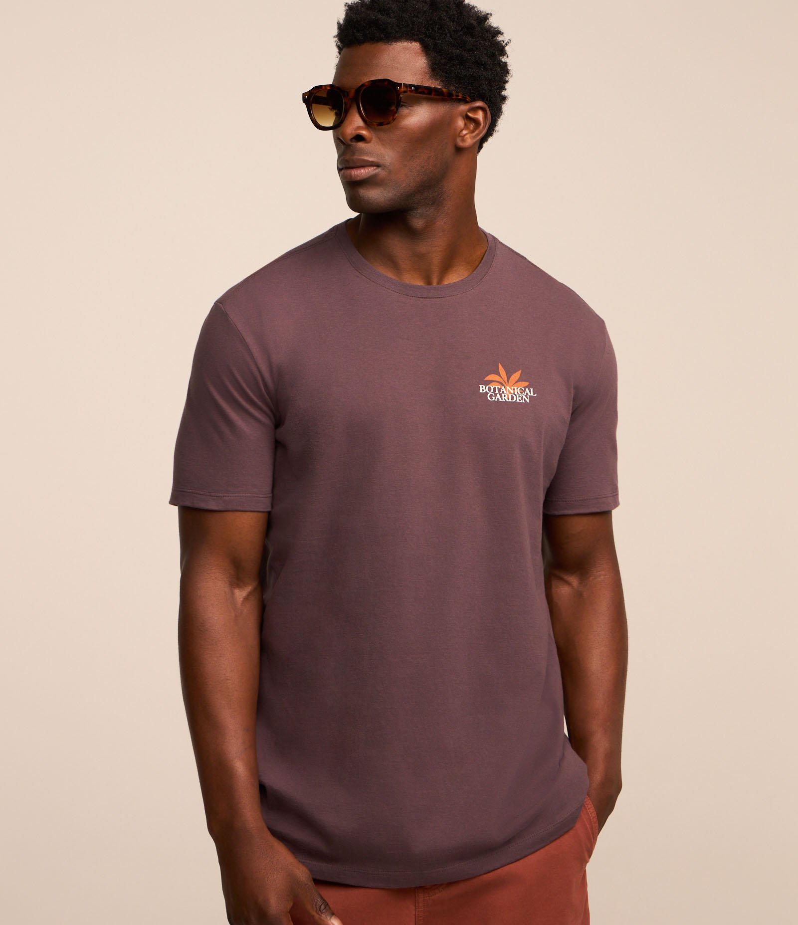 Camiseta Comfort em Algodão com Estampa Flores Roxo 2