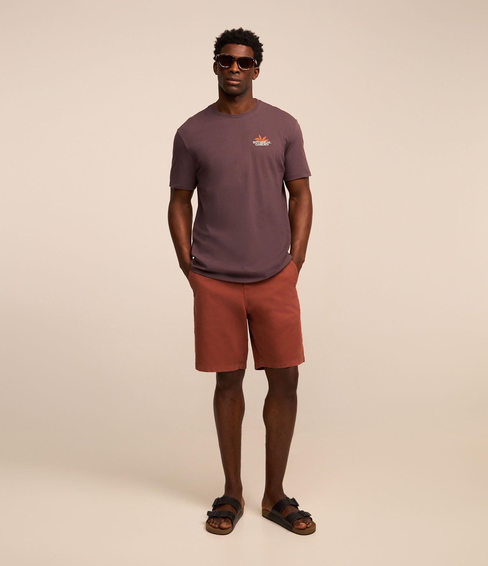 Camiseta Comfort em Algodão com Estampa Flores Roxo 3