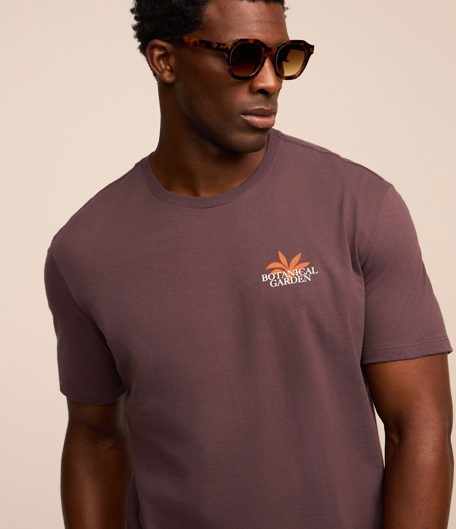 Camiseta Comfort em Algodão com Estampa Flores Roxo 4