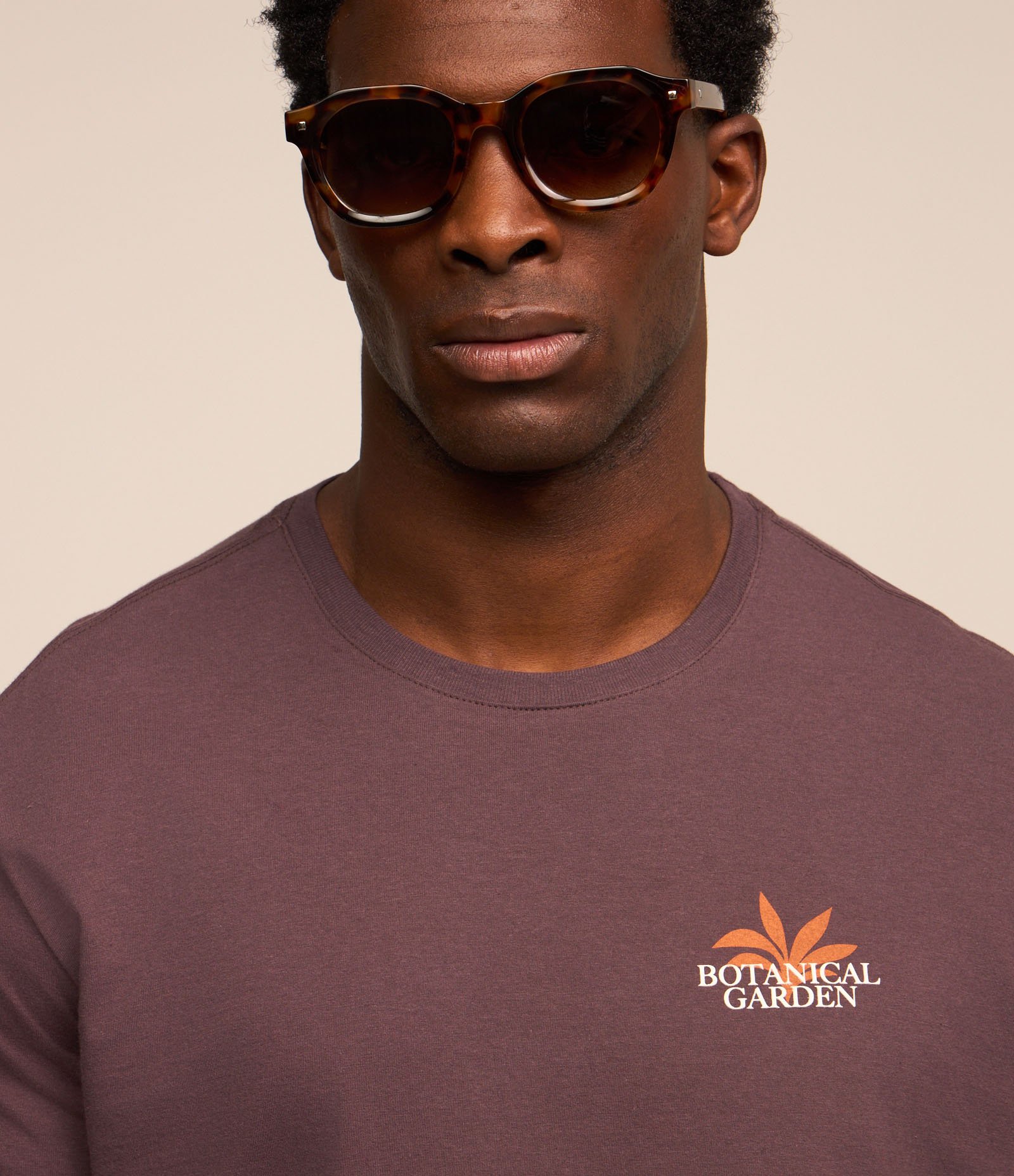 Camiseta Comfort em Algodão com Estampa Flores Roxo 5