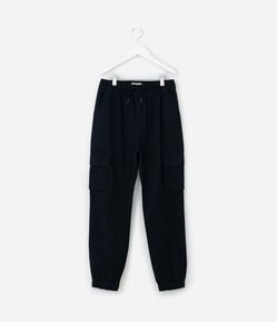 Calça Jogger Infantil com Bolsos Cargo - Tam 5 a 14 anos