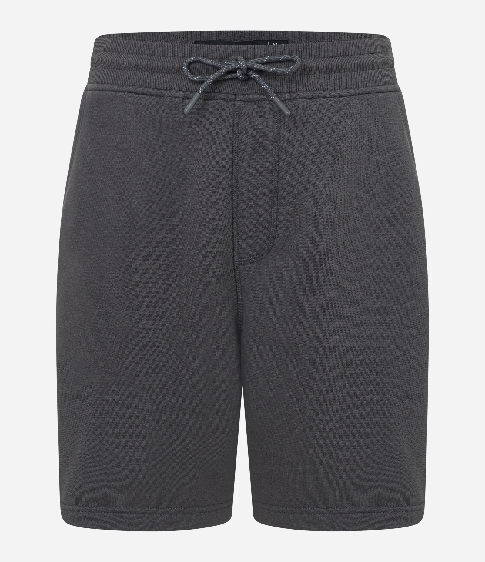 Bermuda Básica em Moletom com Cós Elástico Cinza Escuro 6