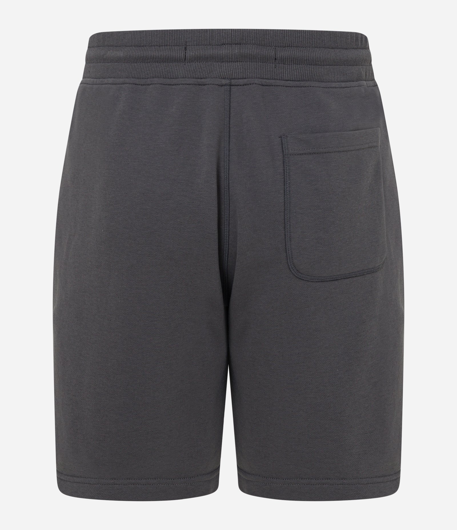 Bermuda Básica em Moletom com Cós Elástico Cinza Escuro 7